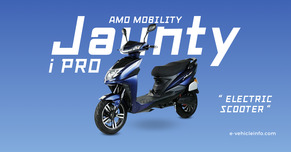 AMO Mobility launches Jaunty i Pro Electric Scooter at Rs 1.15 lakh - E-Vehicleinfo