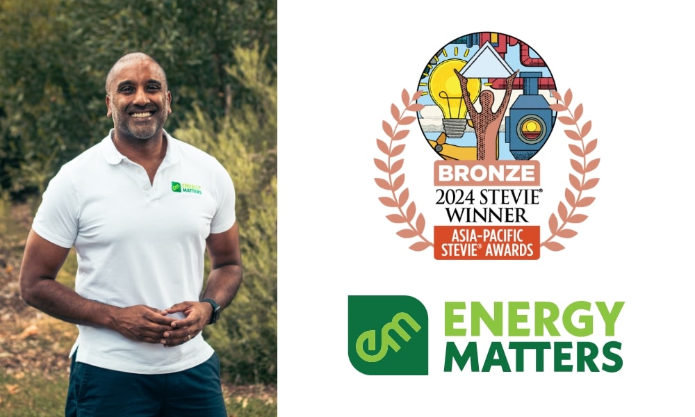 Energy Matters Wins Bronze Stevie® Award in 2024 Asia-Pacific Stevie Awards