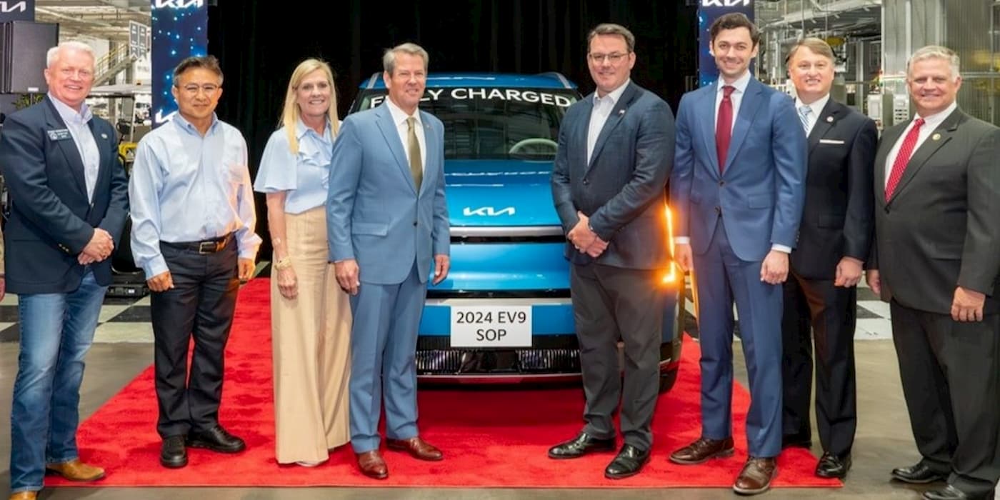 Kia kicks off EV9 production in Georgia, making history as the first EV assembled in the state