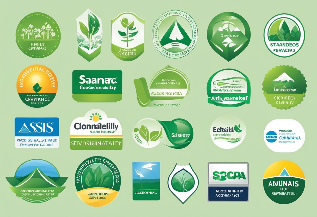 Accreditation logos are prominently featured, indicating compliance with environmental standards