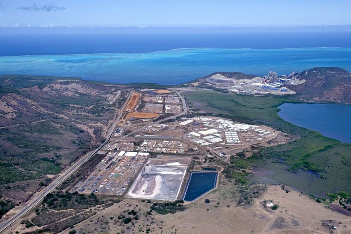 The Koniambo nickel plant as seen from above in 2015.