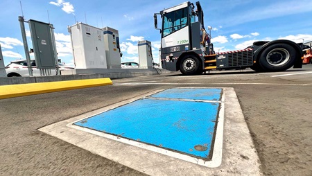 APM Terminals to pilot electric terminal tractors with inductive charging at New Jersey port - Charged EVs