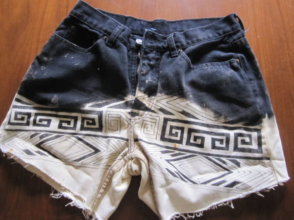 DIY Dip Dye Tribal Shorts