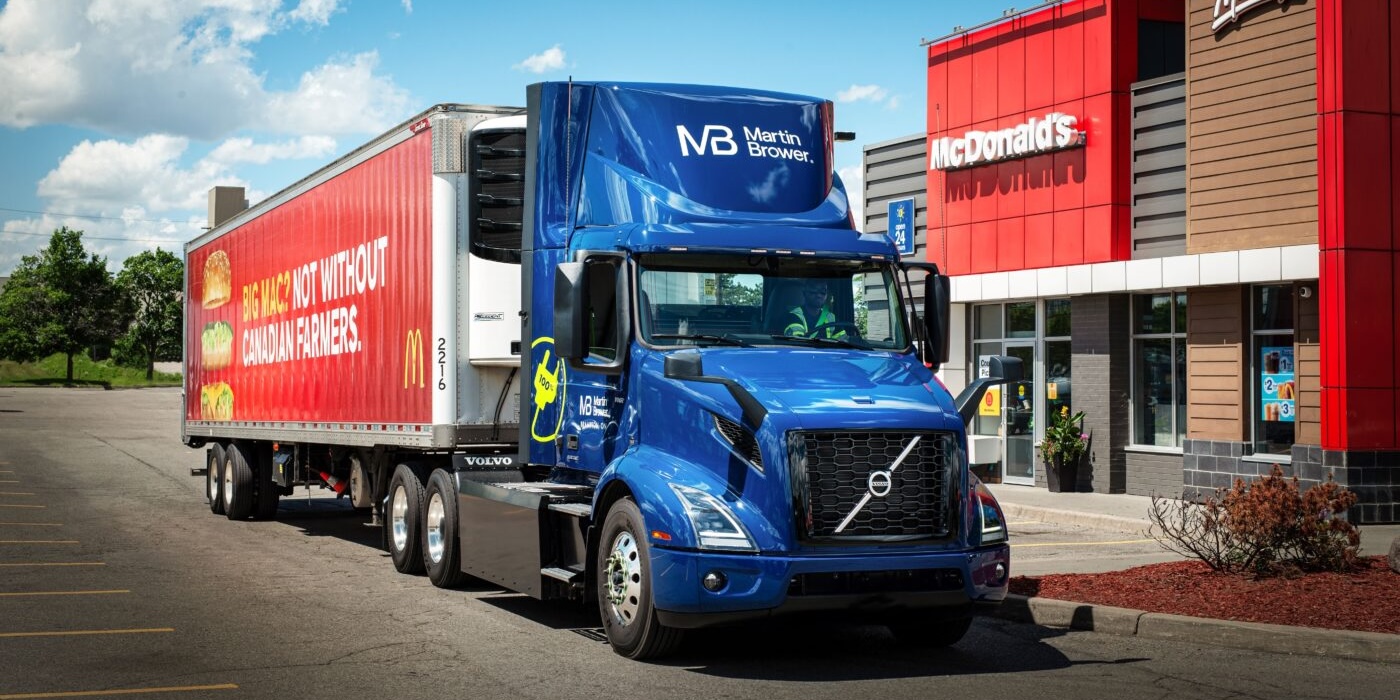 McDonald's puts 10 Volvo VNR Electric class 8 semi trucks to work
