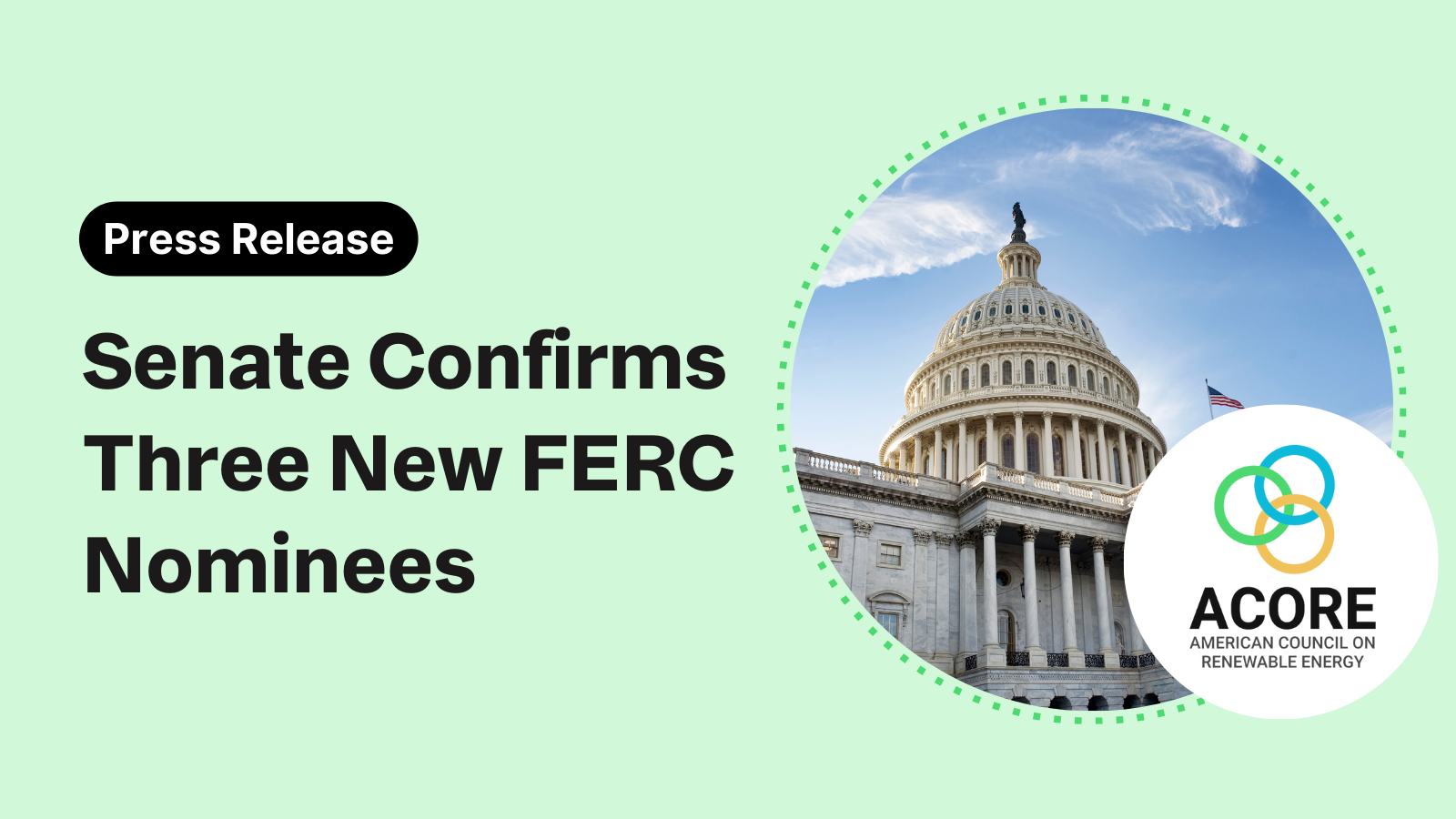Senate Confirms Three New FERC Nominees