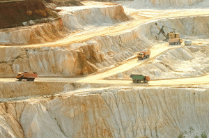 hard rock mining or spodumene